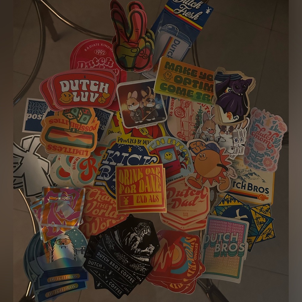 Dutch bros assorted stickers